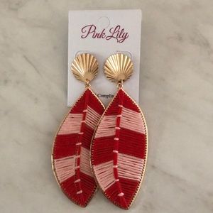 Pink Lily Earrings